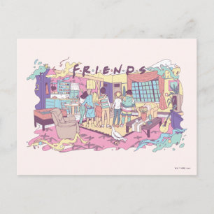 Postal FRIENDS™ Apartamento Dibujo Animado