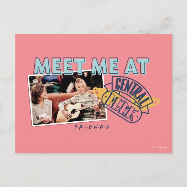Postal FRIENDS™ | Encuéntrame en Central Perk (Anverso)