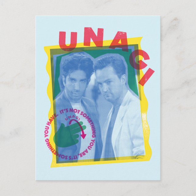 Postal FRIENDS™ | Ross & Chandler - Unagi (Anverso)
