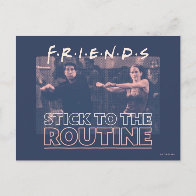 Postal FRIENDS™ | Sigue la Rutina (Anverso)
