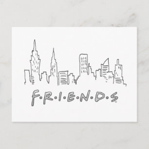 Postal FRIENDS™ Silueta de la Ciudad de Nueva York