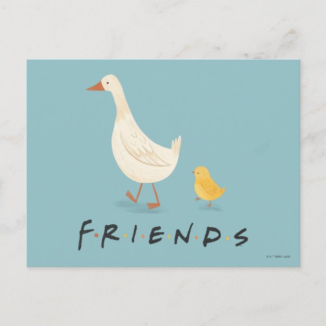 Postal FRIENDS™ | The Chick and the Duck (Anverso)