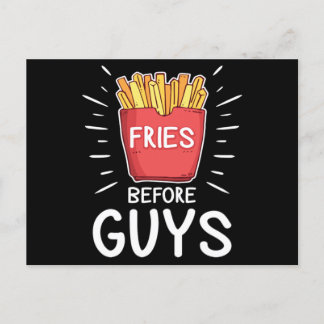 Postal Fries antes de muchachos Graciosos obsequios de co
