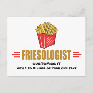 Postal Fries franceses divertidas