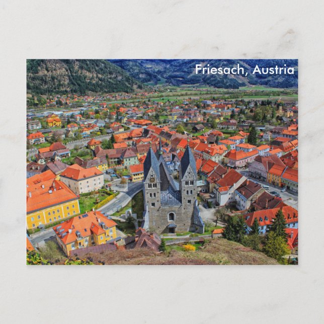 Postal Friesach, Austria (Anverso)