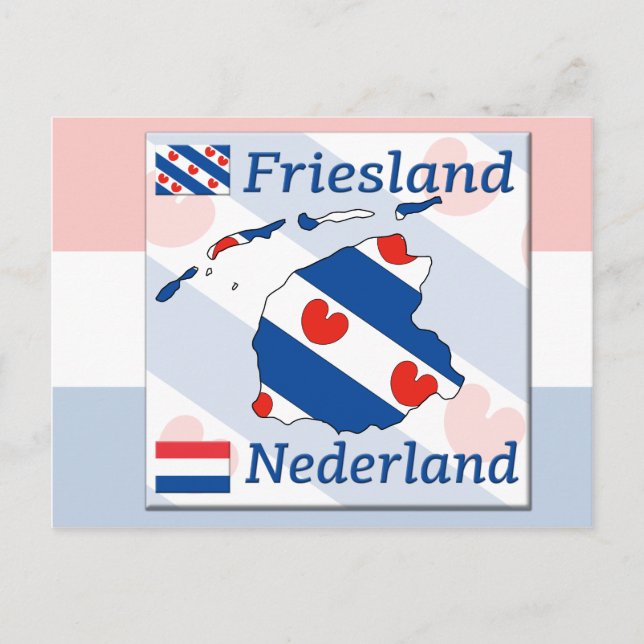 Postal Friesland-Nederland (Anverso)