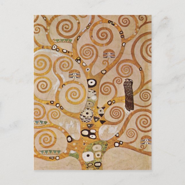 Postal Frieze II por Gustav Klimt (Anverso)