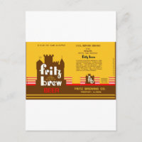FRITZ BREW CONE TOP BEER PUEDE DISEÑAR FREEPORT IL
