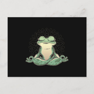 Postal Frog Animal Doing Yoga