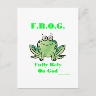 Postal FROG (Confía plenamente en Dios)