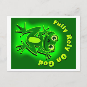 Postal FROG Confía plenamente en Dios