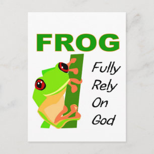 Postal FROG, depender completamente de Dios