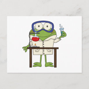 Postal Frog in the Science Lab