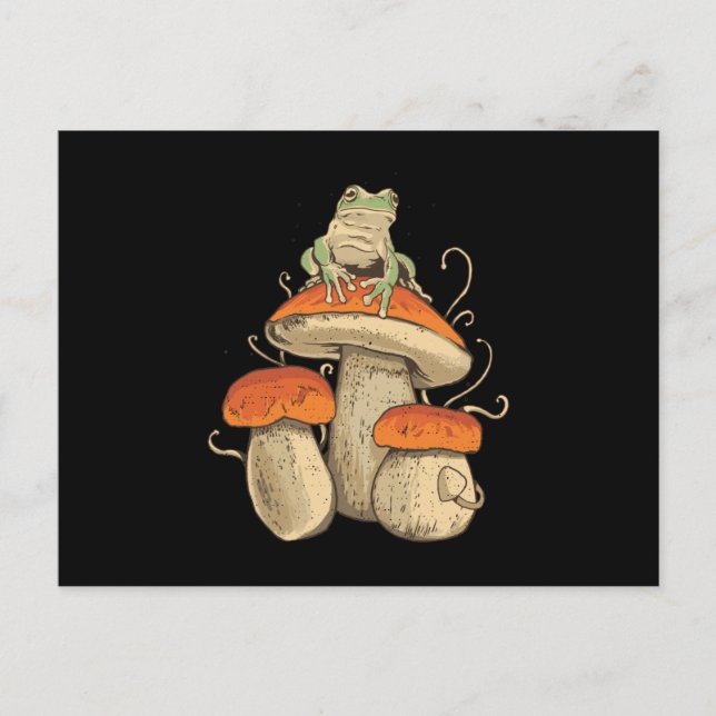 Postal Frog On Mushroom (Anverso)