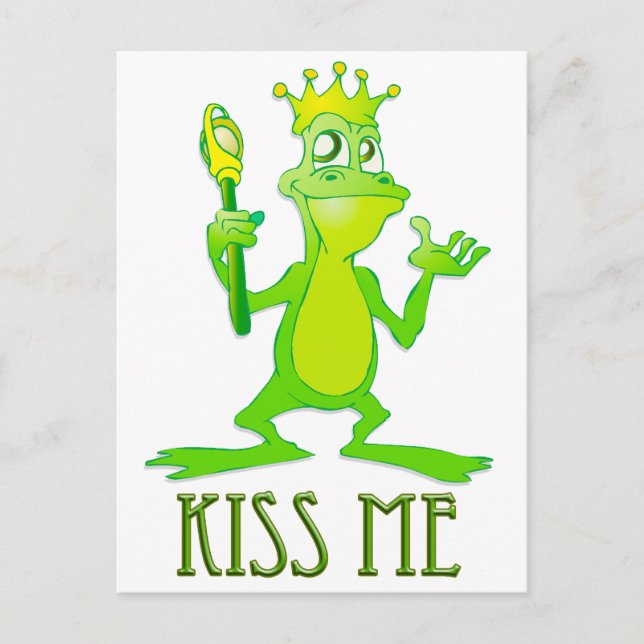 Postal Frog Prince Besarme (Anverso)