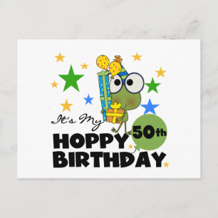 Postal Froggie Hoppy 50 cumpleaños