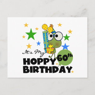 Postal Froggie Hoppy 60º cumpleaños