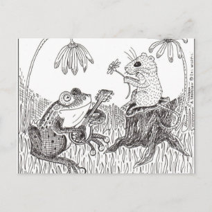 Postal Froggy Went A-Courtin'