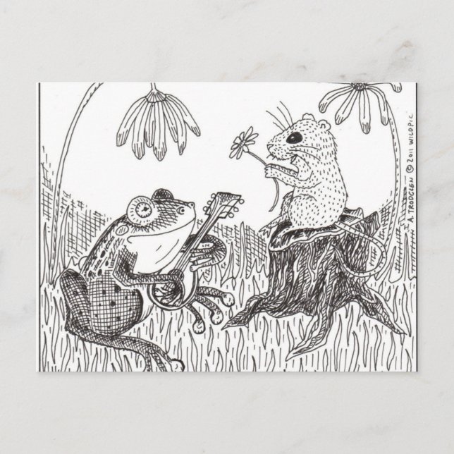 Postal Froggy Went A-Courtin' (Anverso)