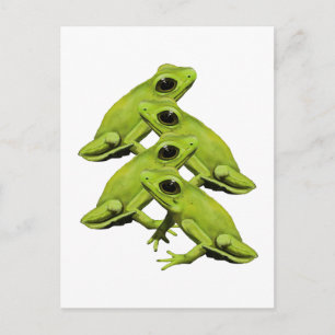 POSTAL FROGS EN CUATRO