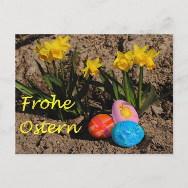 Postal Frohe Ostern (Anverso)