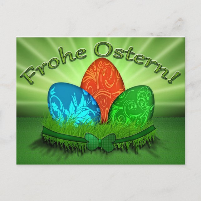 Postal Frohe Ostern (Anverso)