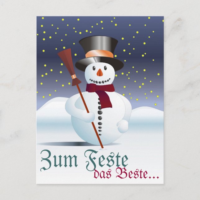 Postal Frohe Weihnacht (Anverso)