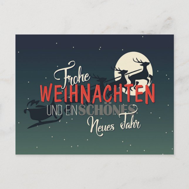 Postal Frohe Weihnachten (Anverso)