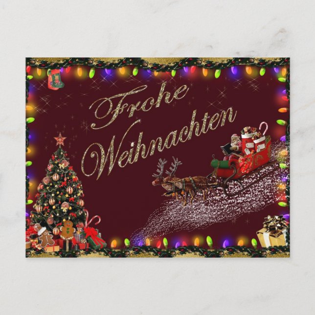 Postal Frohe Weihnachten (Anverso)
