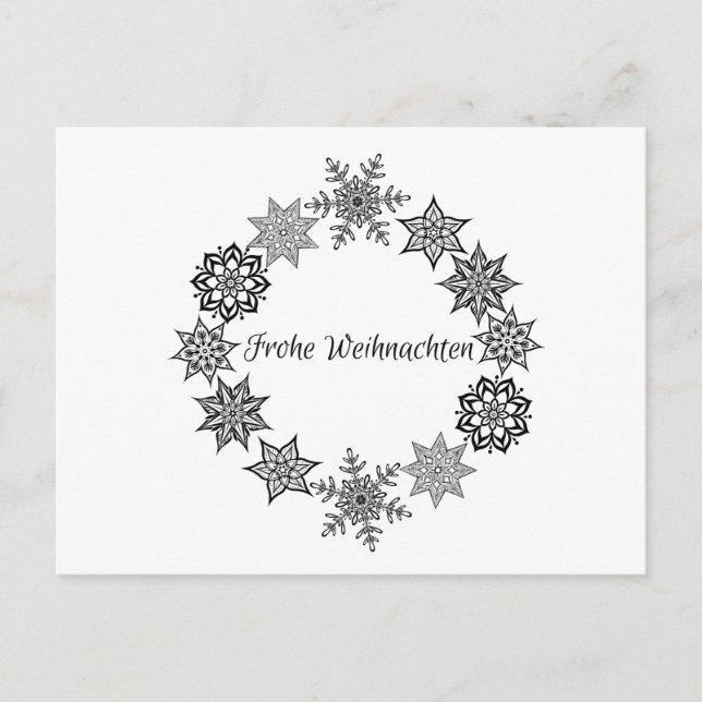 Postal Frohe Weihnachten Post Card (Anverso)