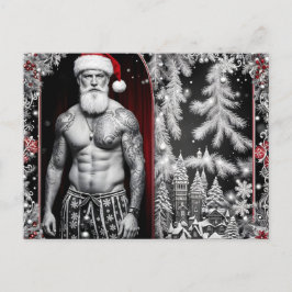 Postal Frohe Weihnachten wünscht der Weihnachtsmann