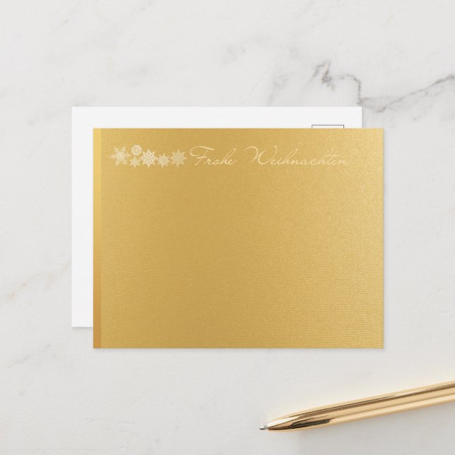 Postal Frohe Weinachten Merry Christmas (Anverso/Reverso In Situ)