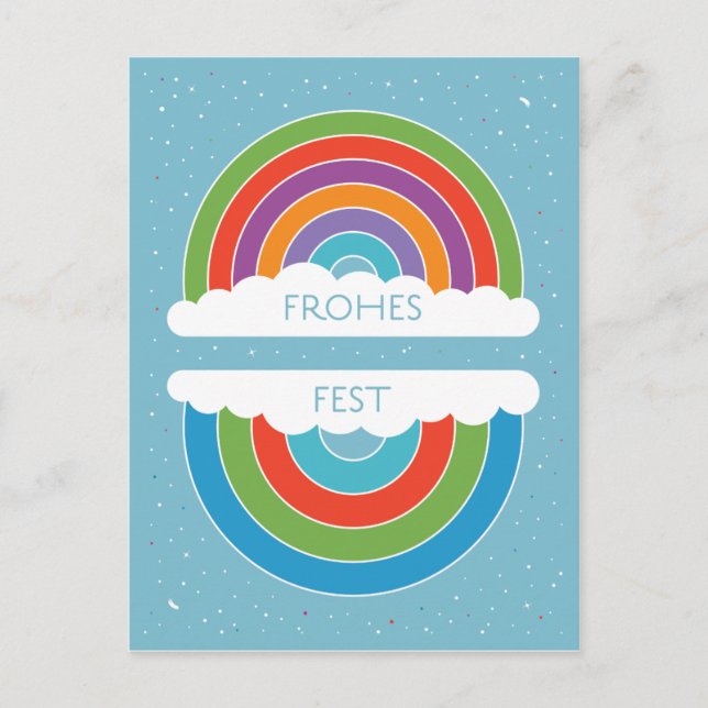 Postal Frohes Fest (Anverso)