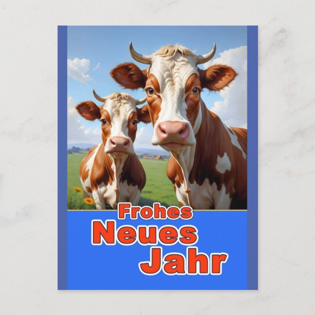 Postal frohes neues jahr (Anverso)
