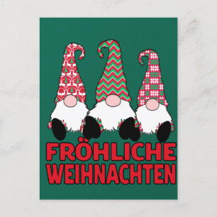 Postal Fröhliche Weihnachten Navidades alemanes nórdicos