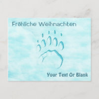 Fröhliche Weihnachten - Papel polar para el oso