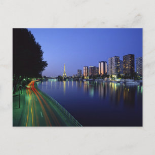 Postal Front du Seine y la Torre Eiffel, París, Francia 2