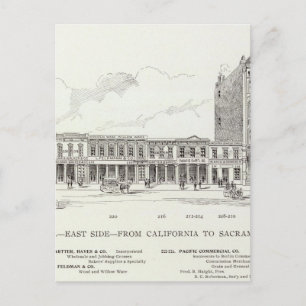 Postal Front East side California y Sacramento