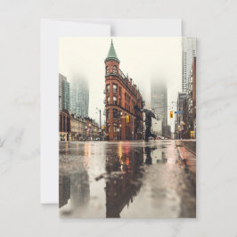 Postal Front Street, Toronto Street View, Lluvia, Ontario