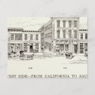 Postal Front West side California y Sacramento