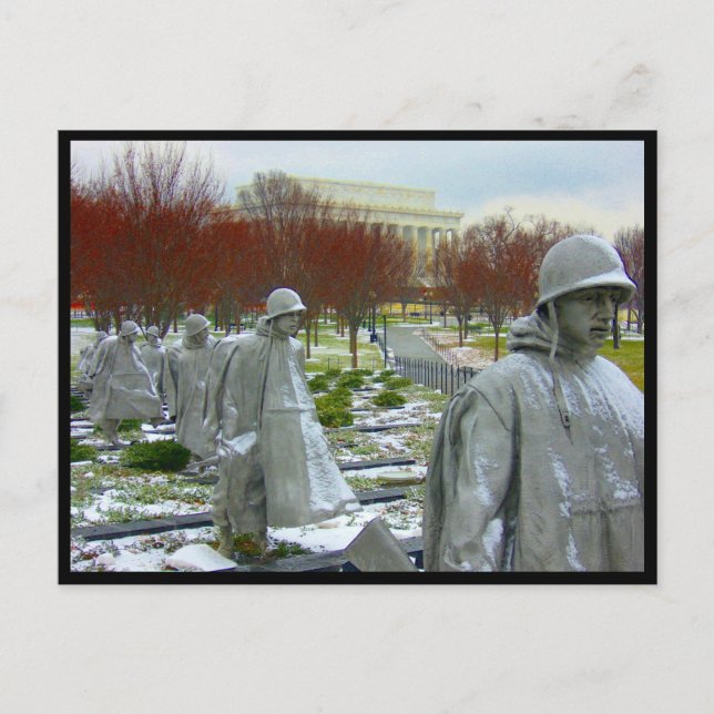 Postal frontera conmemorativa de la guerra de corea (Anverso)