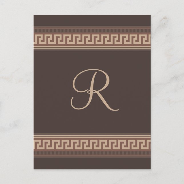 Postal Frontera de clave griega (Anverso)