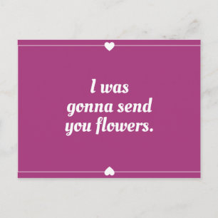 Postal Frontera de corazón magenta divertida