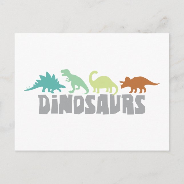Postal Frontera de dinosaurios (Anverso)