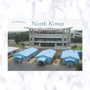 Postal Frontera de Panmunjon Corea del Norte