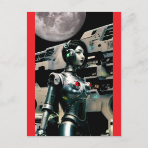 Postal Frontera de su carrera espacial - Ken Gage Art