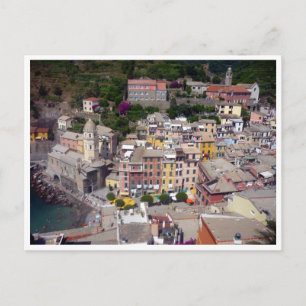 Postal frontera de tierras de vernazza