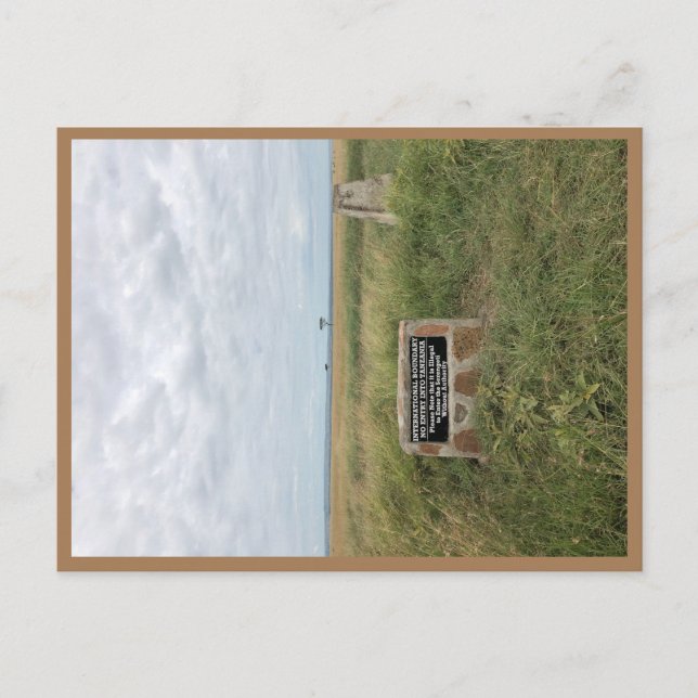 Postal Frontera entre Tanzania y África (Anverso)