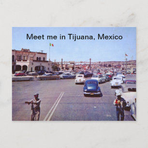 Postal Frontera Internacional, Tijuana, México Vintage
