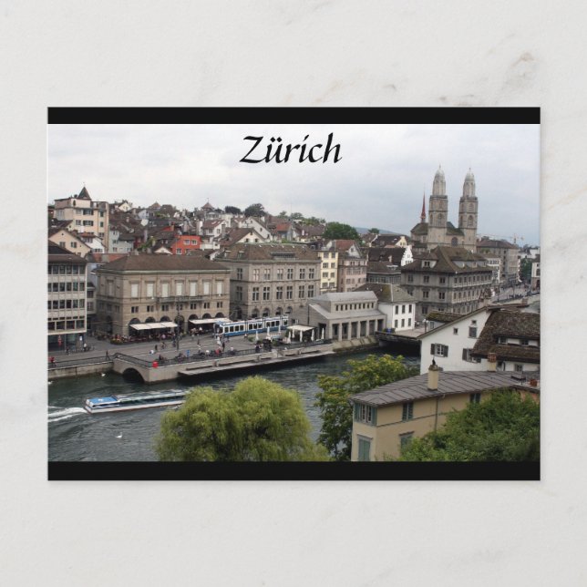 Postal frontera zürich (Anverso)